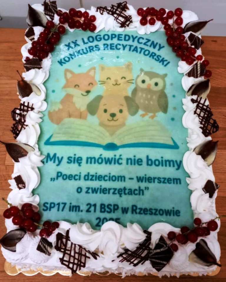 Tort okolicznościowy XX edycja My się mówić nie boimy SP 17